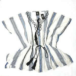 Vince Camuto Towel Striped Poncho One size